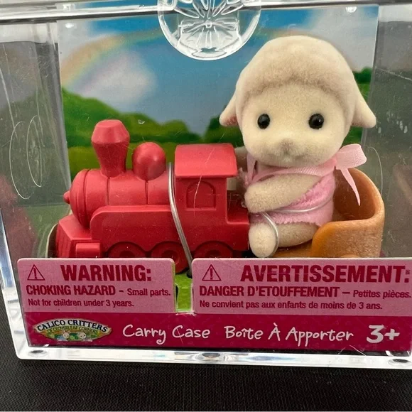 Calico Critters Baby Sheep And Train Mini Bring Box - Picture 5 of 7